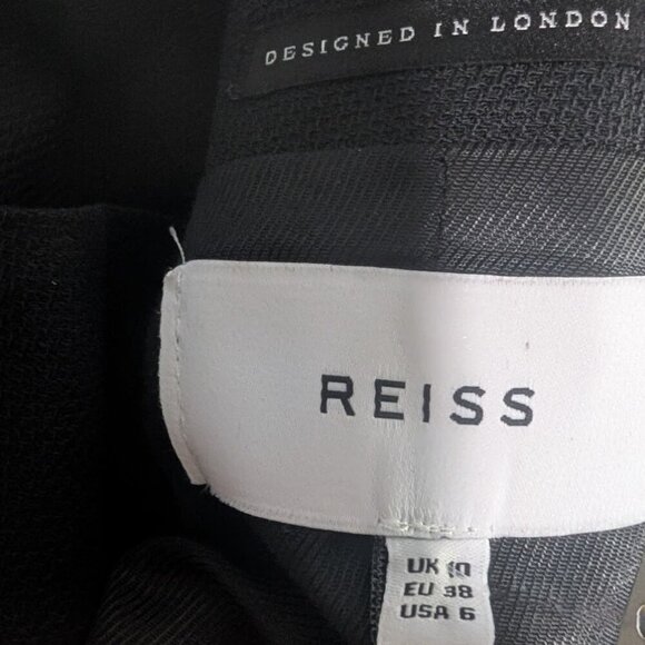 REISS | Hartley Textured Wool Jacket In Black - Picture 9 of 12